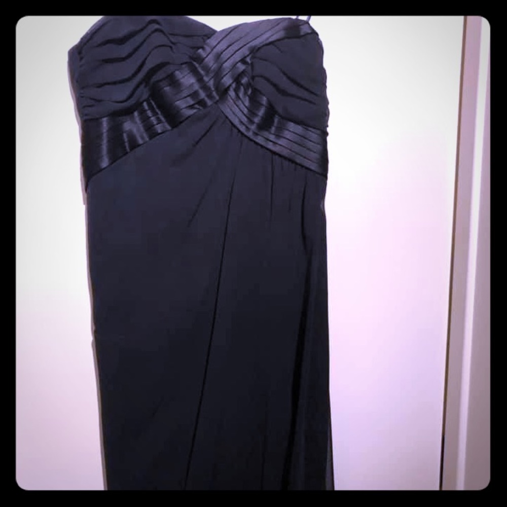 ABS black Strapless dress